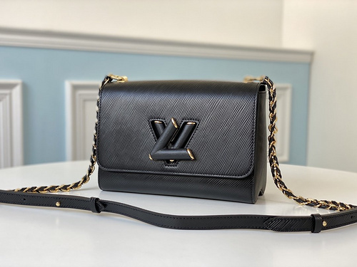 L  LV bag number M50282 black bag buckle V new classic-cca7c9da